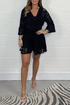 Elara Lace Romper
