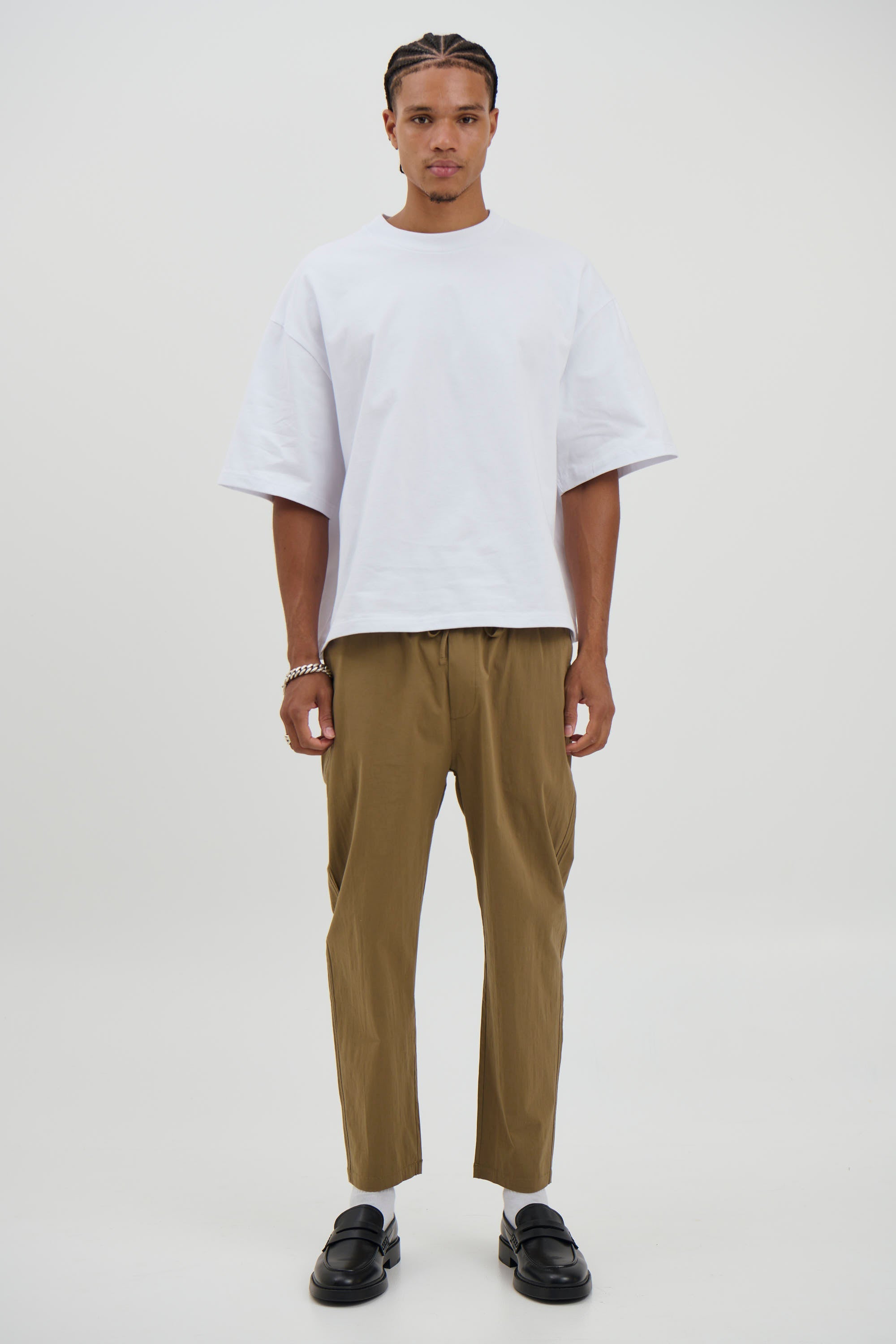 Novaroᵀᴹ Locky Straight Pant – Men’s Stripe Drawstring Tapered Fit