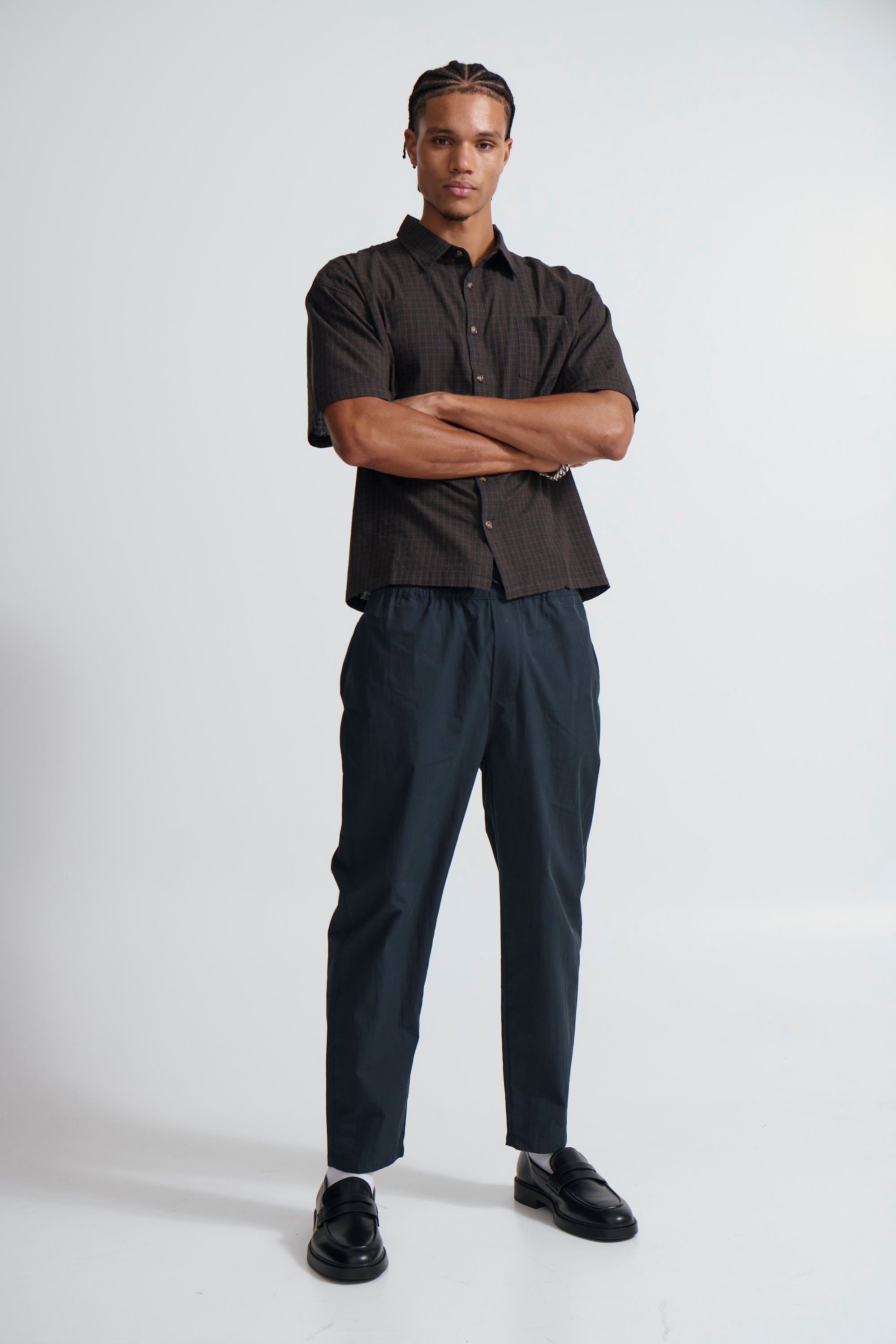 Novaroᵀᴹ Locky Straight Pant – Men’s Stripe Drawstring Tapered Fit