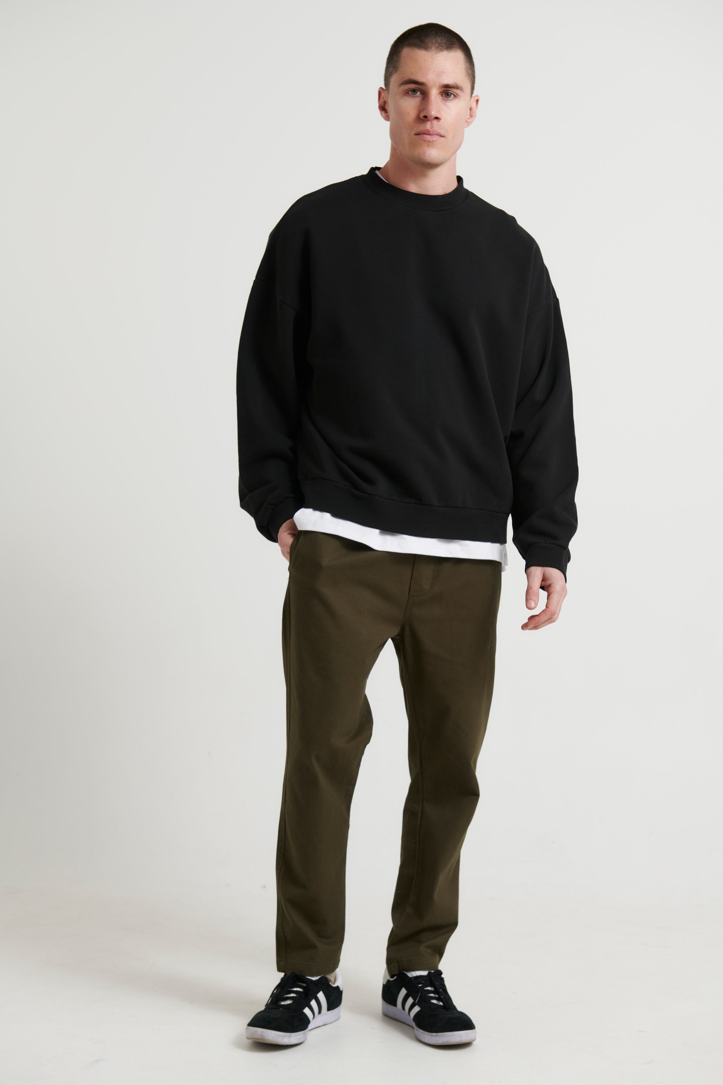 ELI DROP SLEEVE SWEATER BLACK -  FINAL SALE