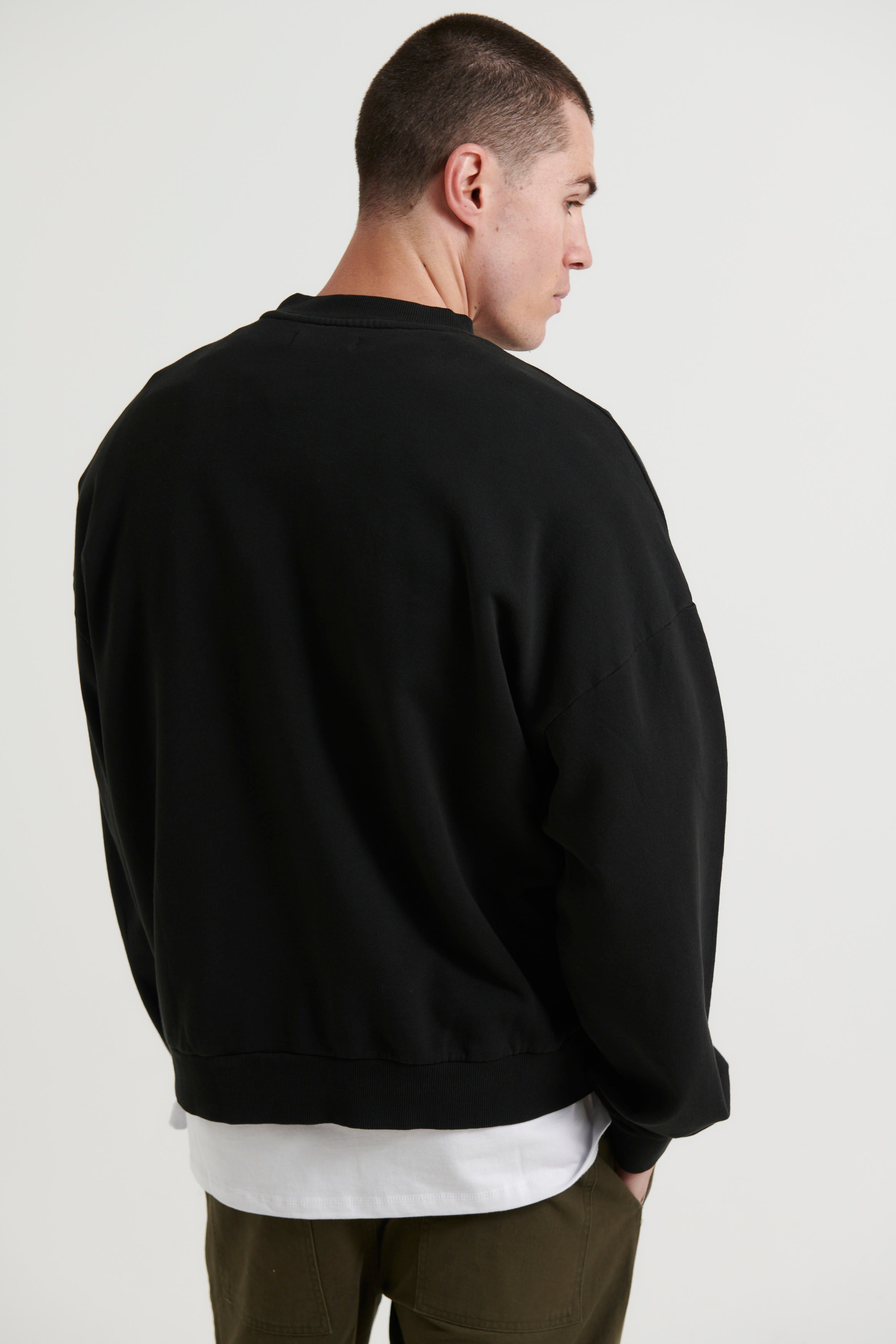 ELI DROP SLEEVE SWEATER BLACK -  FINAL SALE
