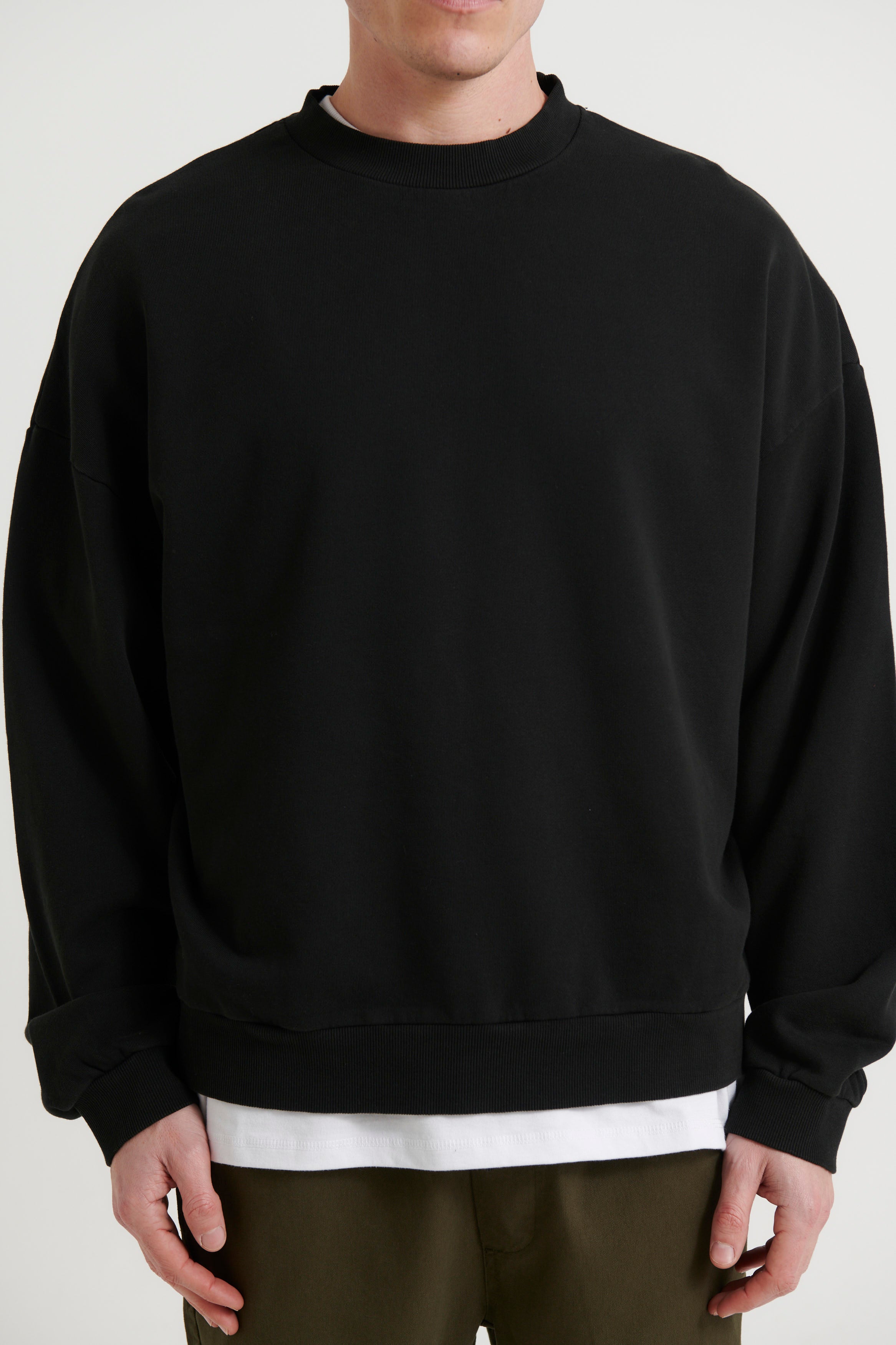 ELI DROP SLEEVE SWEATER BLACK -  FINAL SALE