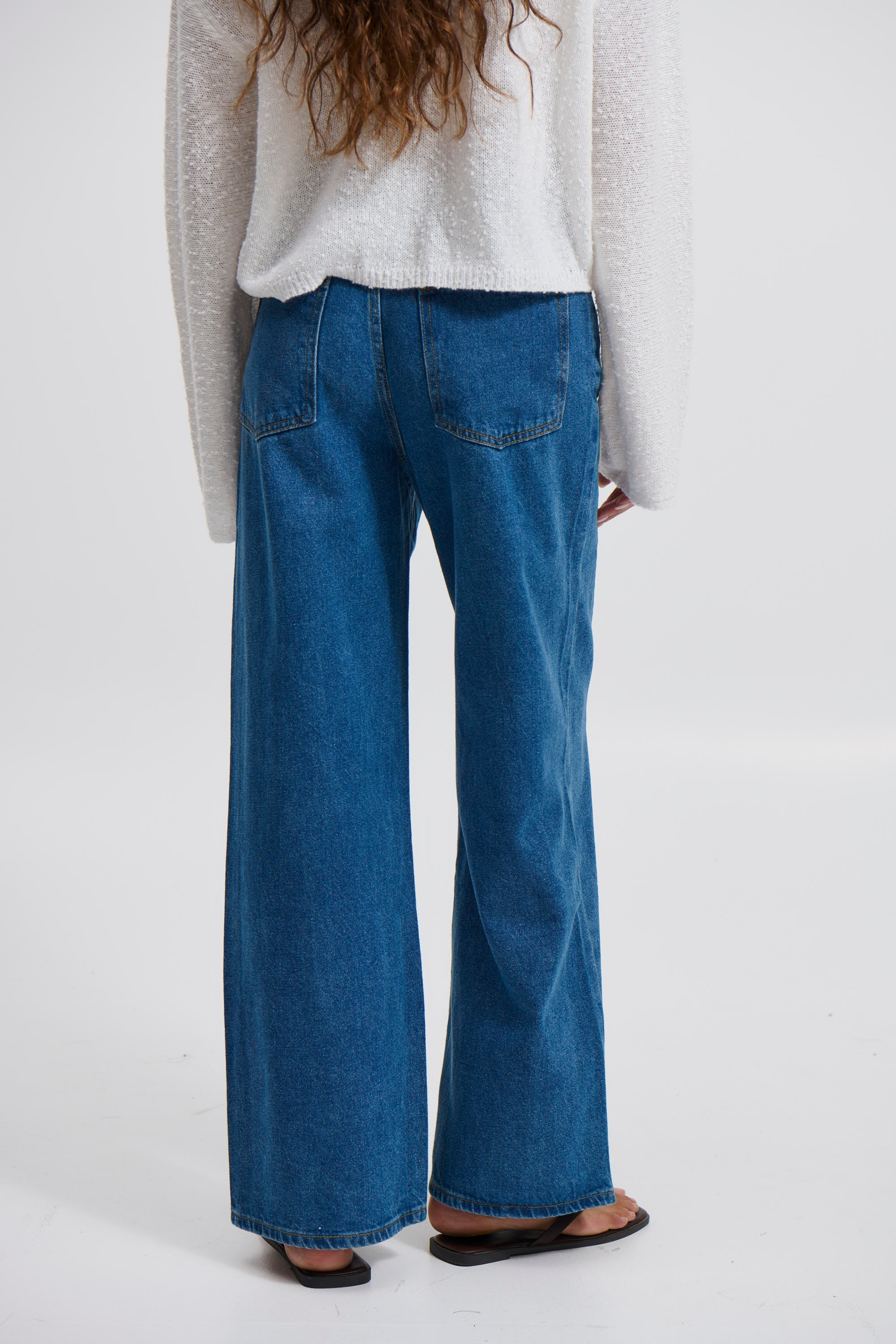 Harper Boyfriend Jean – Mid Blue