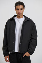 Padded Bomber Jacket – Black – Warm & Stylish Outerwear for Men