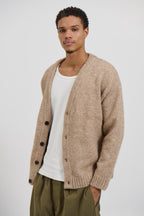 Knitted Oversize Cardigan – Camel – Cozy & Stylish Layering Sweater