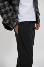 Novaroᵀᴹ Locky Straight Pant – Men’s Stripe Drawstring Tapered Fit