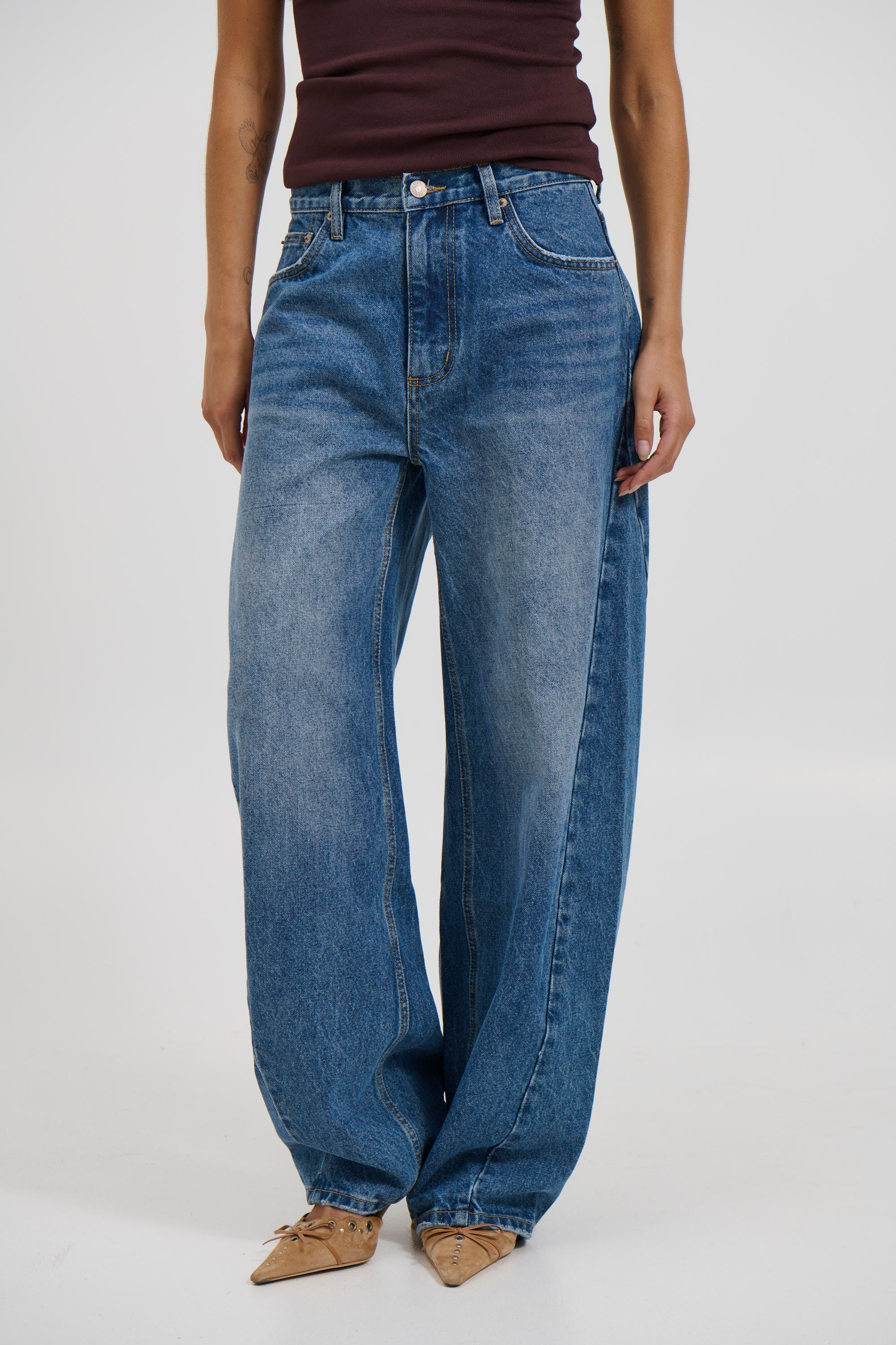 Haven Jean – True Blue Barrel Leg