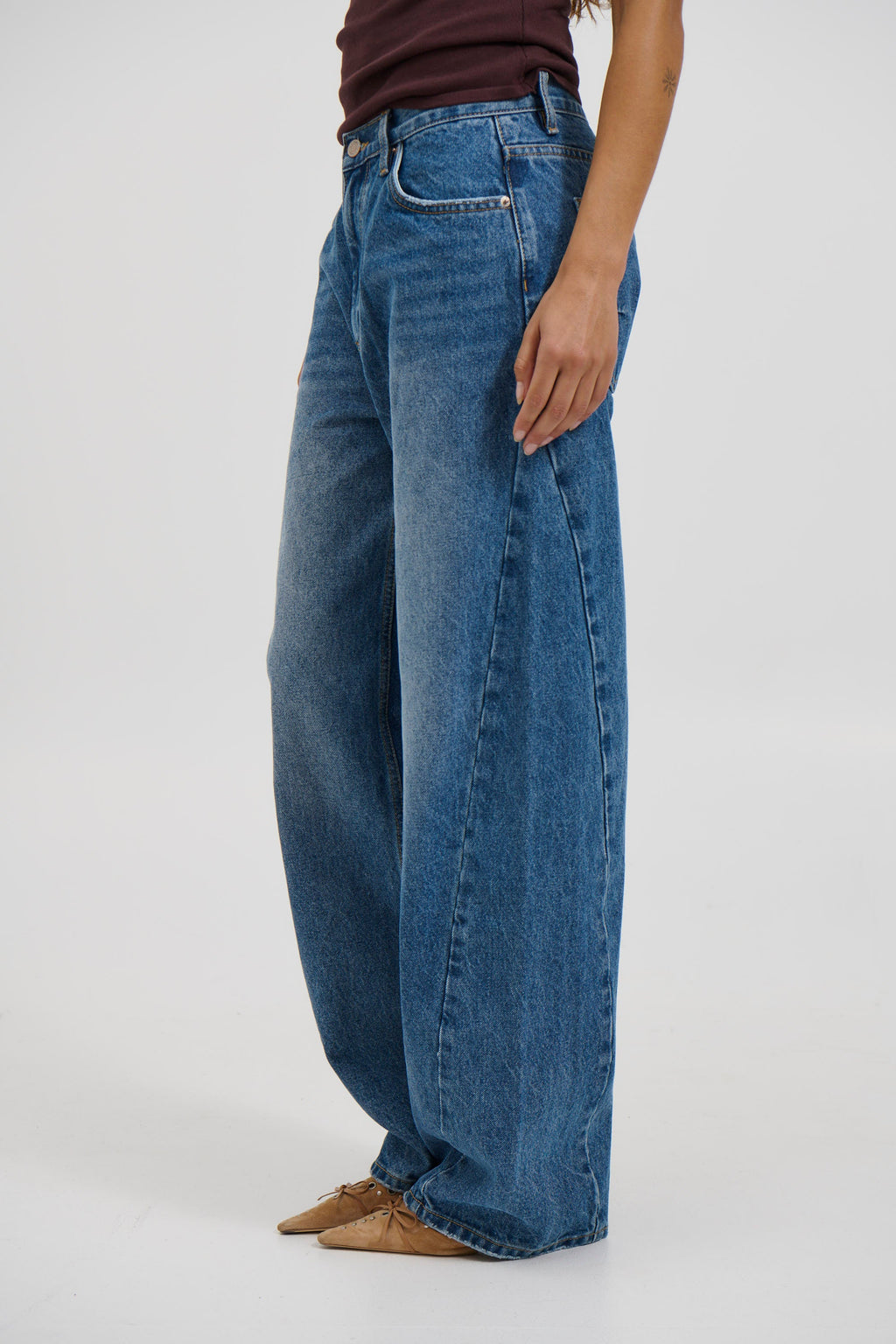 Haven Jean – True Blue Barrel Leg