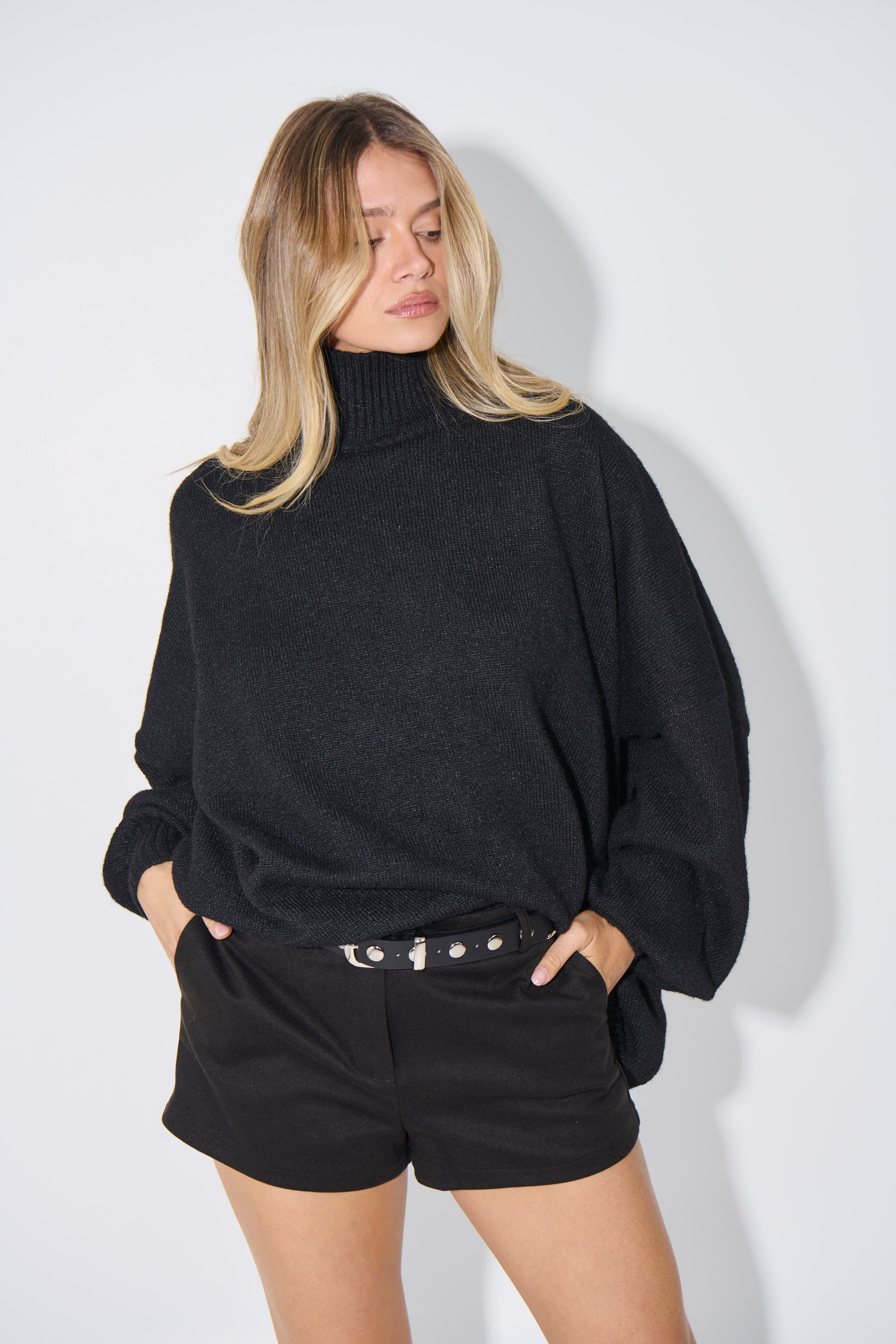 Liora Knit – Dark Grey Cozy Sweater