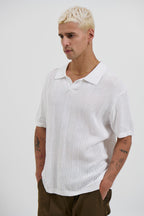Verrin™ Relaxed Polo – White, Short Sleeve, Classic Fit