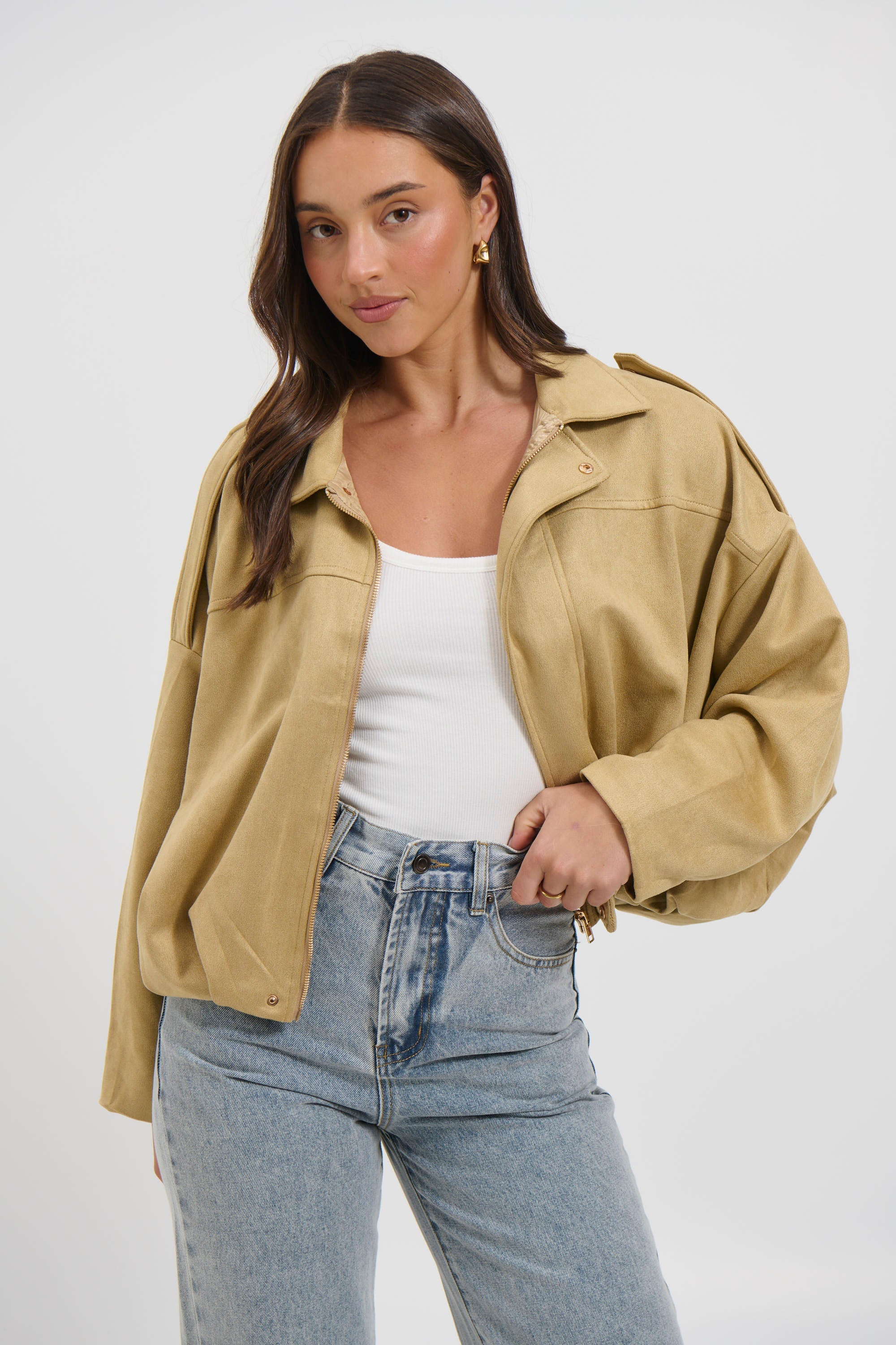 Aureviaᵀᴹ – Cropped Midnight Zip Layer