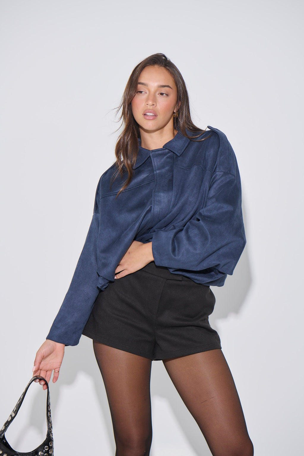 Aureviaᵀᴹ – Cropped Midnight Zip Layer