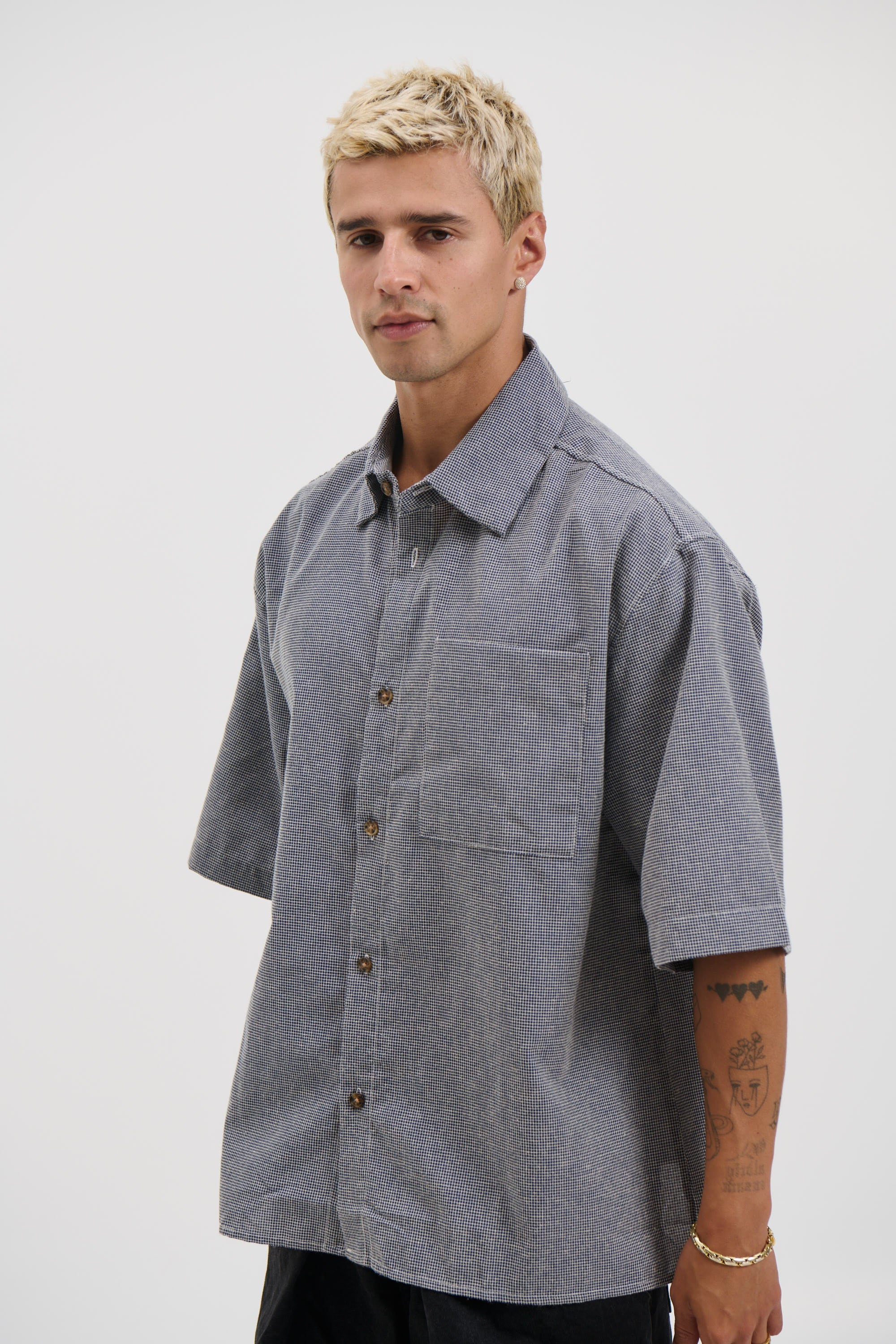 The Arlo Check Shirt Blue