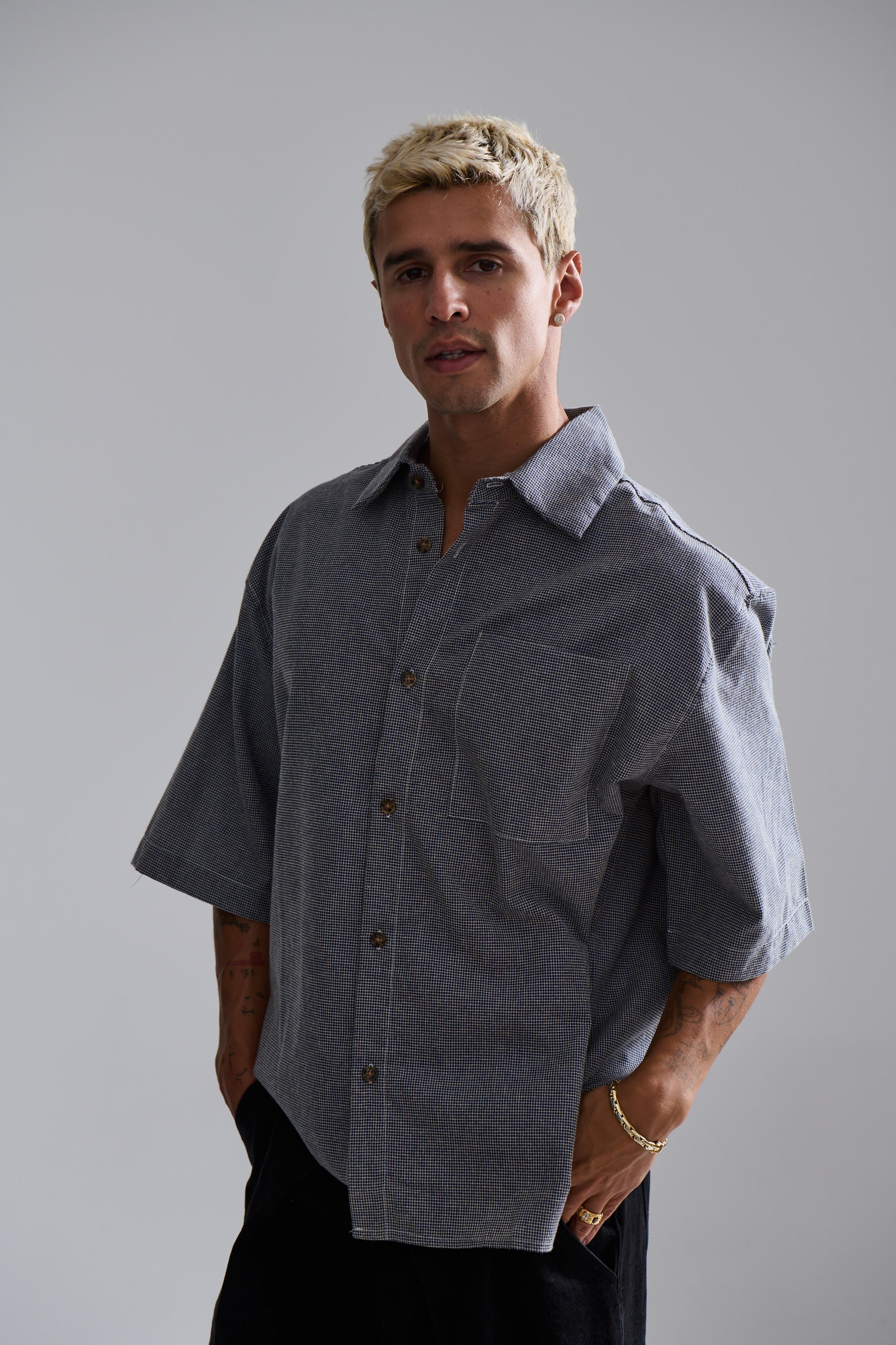 The Arlo Check Shirt Blue