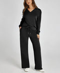 EaseLuxe™ Women’s 2-Piece Fall Outfit Set – Breathable & Wrinkle-Resistant Sweatsuit