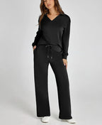 EaseLuxe™ Women’s 2-Piece Fall Outfit Set – Breathable & Wrinkle-Resistant Sweatsuit