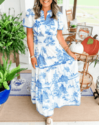 Selvoria ™ – Elara Classic Charm Maxi Dress