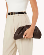 The Elise Clutch – Chocolate Brown
