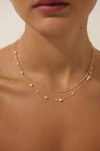 The Celene Layered Pearl Necklace
