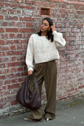 Veloura | Wide Leg Flowing Women’s Pants with Pockets & Zip Closure