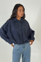 Aureviaᵀᴹ – Cropped Midnight Zip Layer