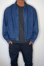 Veyra – Denim Drop Shoulder Indigo Shirt with Front Pockets